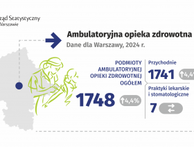 Ambulatoryjna opieka zdrowotna w Warszawie w 2024 r.