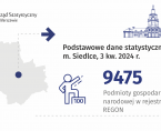 Podstawowe dane statystyczne o Siedlcach. 3 kw. 2024 r. Foto