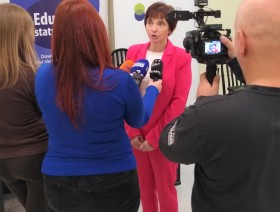 Pani Agnieszka Ajdyn - dyrektor Urzędu udziale wywiadu