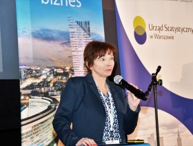 Pani Agnieszka Ajdyn - dyrektor Urzędu Statystycznego w Warszawie