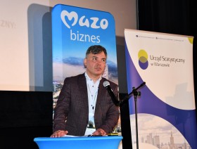 Pan Tomasz Zegar - wicedyrektor Urzędu Statystycznego w Warszawie